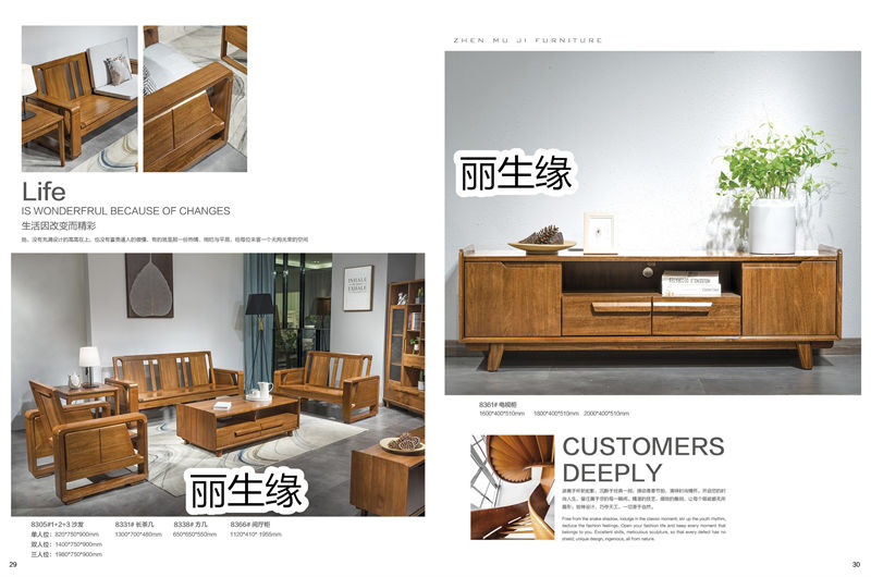 麗生緣&middot;臻木記 現代極簡南洋金檀木家具16