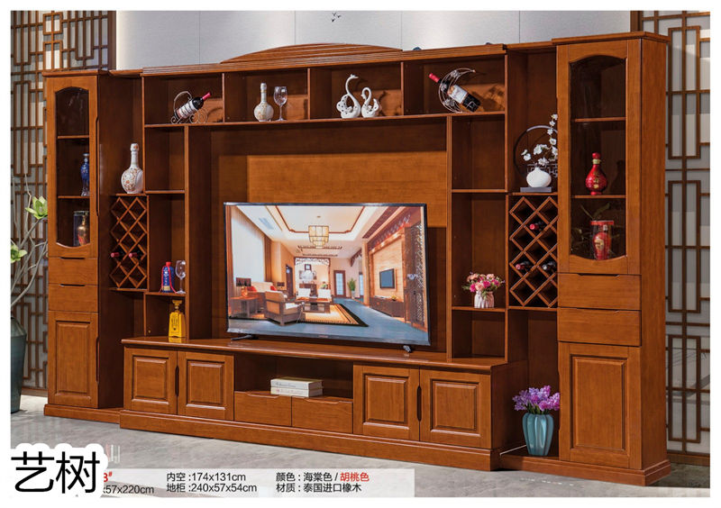 藝樹家具實(shí)木間廳柜、酒柜、鞋柜、電視柜、書柜2