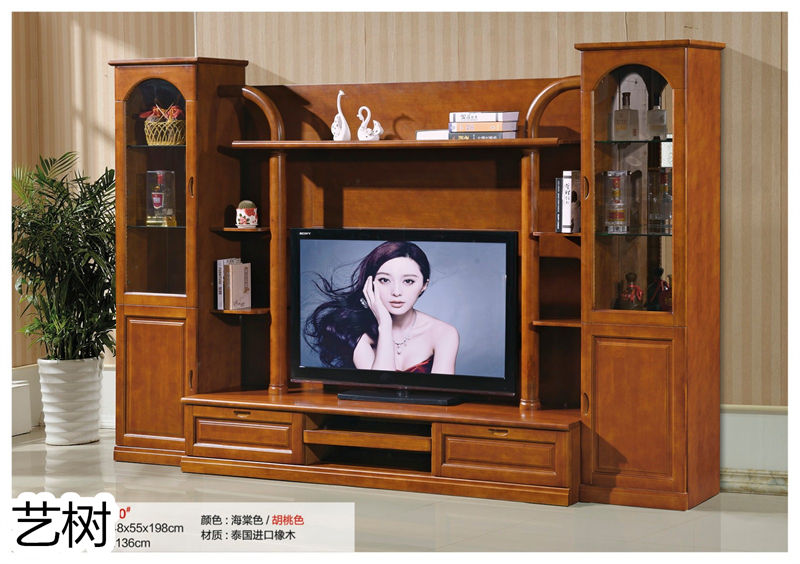 藝樹家具實(shí)木間廳柜、酒柜、鞋柜、電視柜、書柜6