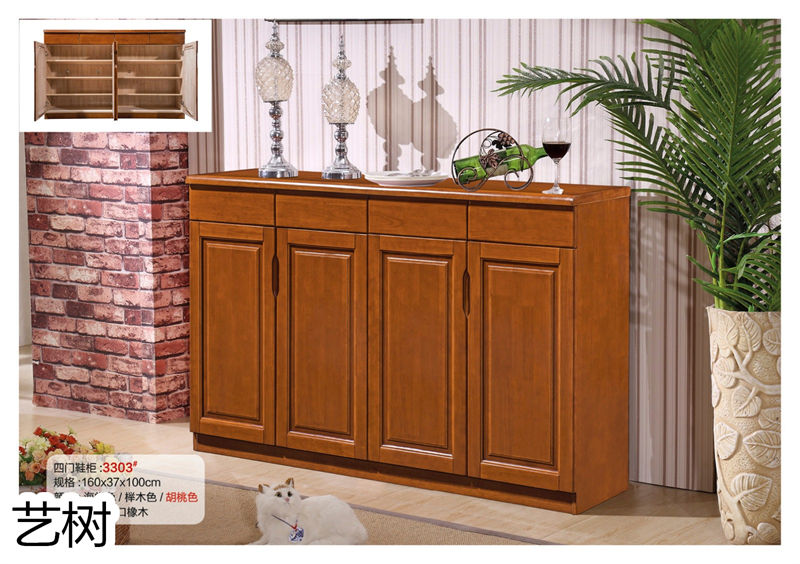 藝樹家具實(shí)木間廳柜、酒柜、鞋柜、電視柜、書柜64