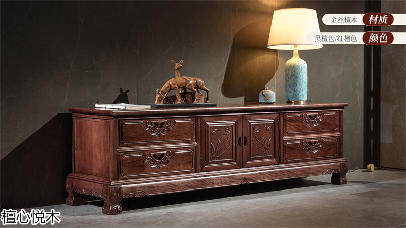 閩億通&middot;檀心悅木 中式古典金絲檀木家具4