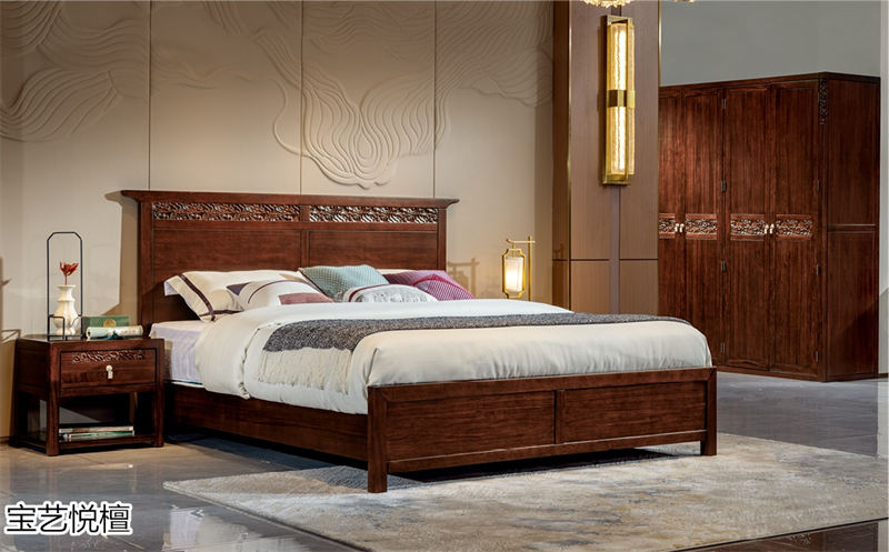 賢寶家具&middot;寶藝悅檀 新中式烏金木套房家具22