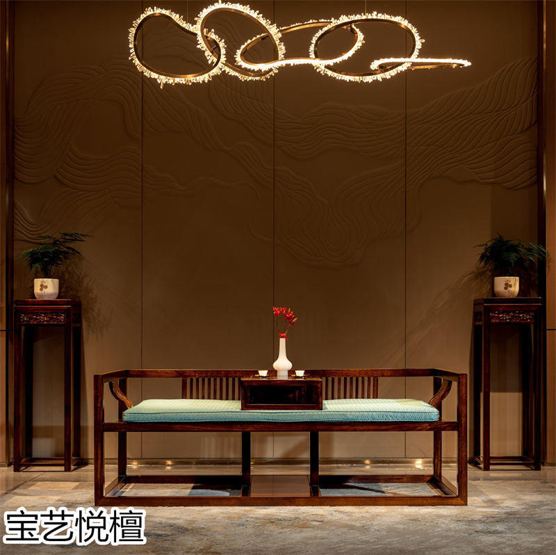 賢寶家具&middot;寶藝悅檀 新中式烏金木套房家具24