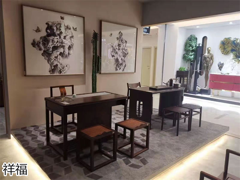 祥福竹家具辦公空間、茶空間、康養民宿、音樂館、大劇院茶藝館，書畫、國學、插花桌椅工程定制廠家