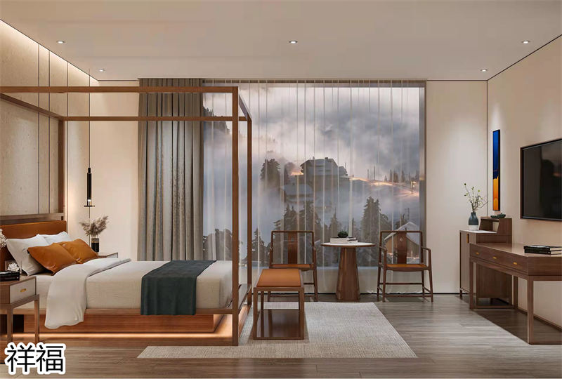 祥福竹家具辦公空間、茶空間、康養民宿、音樂館、大劇院茶藝館，書畫、國學、插花桌椅工程定制廠家