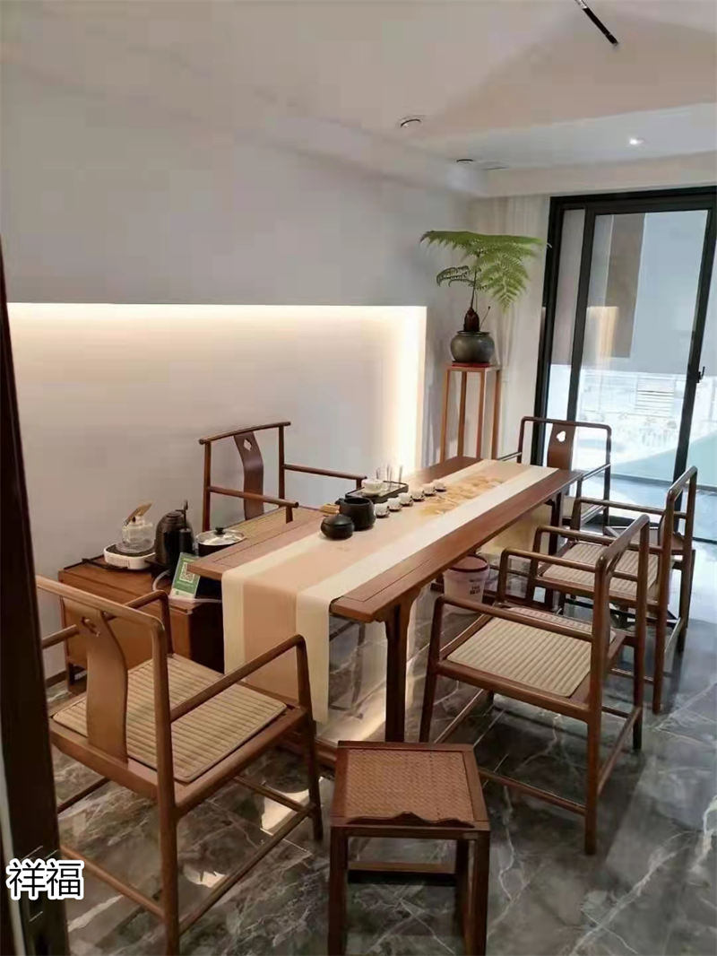 祥福竹家具辦公空間、茶空間、康養民宿、音樂館、大劇院茶藝館，書畫、國學、插花桌椅工程定制廠家