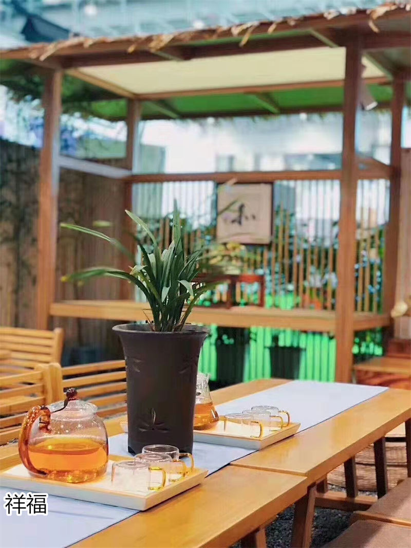 祥福竹家具辦公空間、茶空間、康養民宿、音樂館、大劇院茶藝館，書畫、國學、插花桌椅工程定制廠家