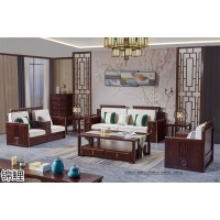 錦程祥泰·錦鯉現代中式家具,江西南康新中式黑檀色、花梨色實木套房廠家,景泰木業