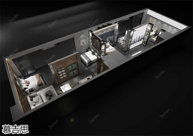 慕吉思家具形象店設計效果圖