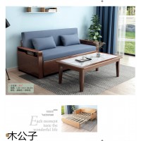 實(shí)木多功能沙發(fā)床，南康沙發(fā)床廠家，江西小戶型沙發(fā)床定制，實(shí)木沙發(fā)床工程定制廠家