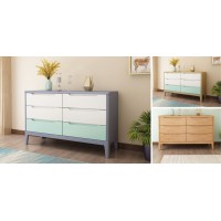 云杉木語云帆北歐系列家具：YF-25#六斗柜