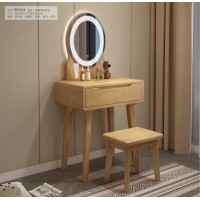 云杉木語云帆北歐系列家具：9602#單抽帶燈妝臺