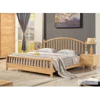 云杉木語云帆北歐系列家具：YF-108#豎條床