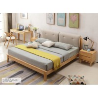 云杉木語云帆北歐系列家具：YF-101#雙包床