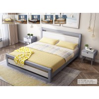 云杉木語云帆北歐系列家具：YF-09#日字床