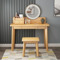 云杉木語云帆北歐系列家具：9502#（無燈）扁腳妝臺、9503#（帶燈）扁腳妝臺