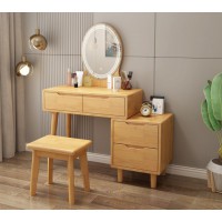云杉木語云帆北歐系列家具：9805#（無燈）推拉妝臺、9806#（帶燈）推拉妝臺