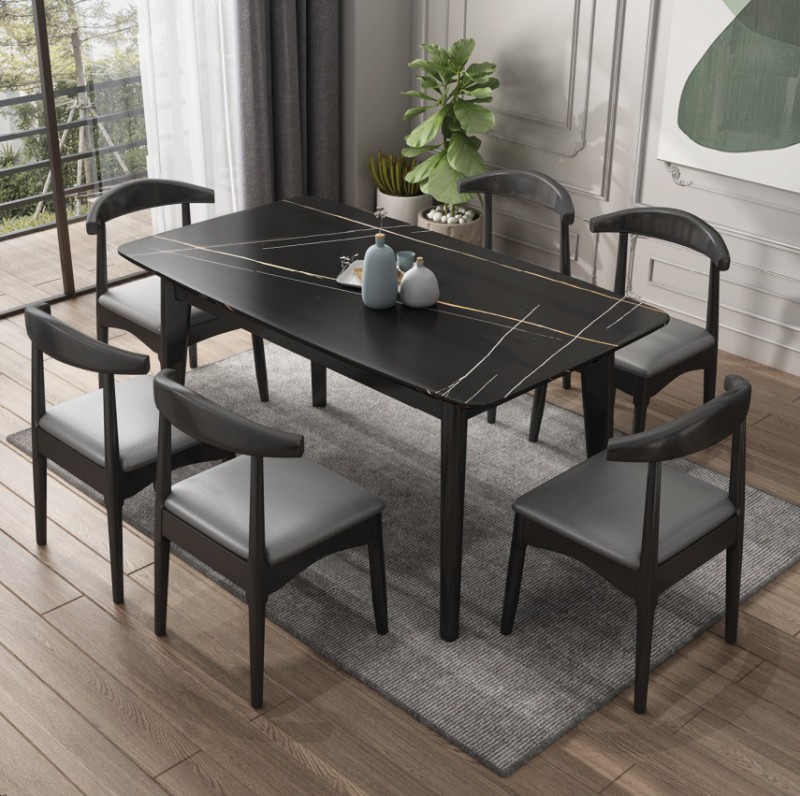 8059#斜腳巖板餐桌