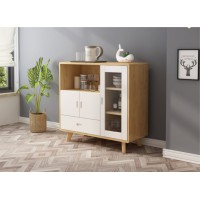 云杉木語云帆北歐系列家具：YF-34#微波爐柜