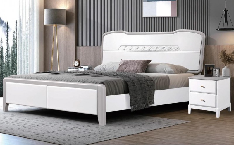 卡其灰+白1602#床