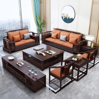 瑞聯(lián)新中式家具：809#高箱高靠沙發(fā)