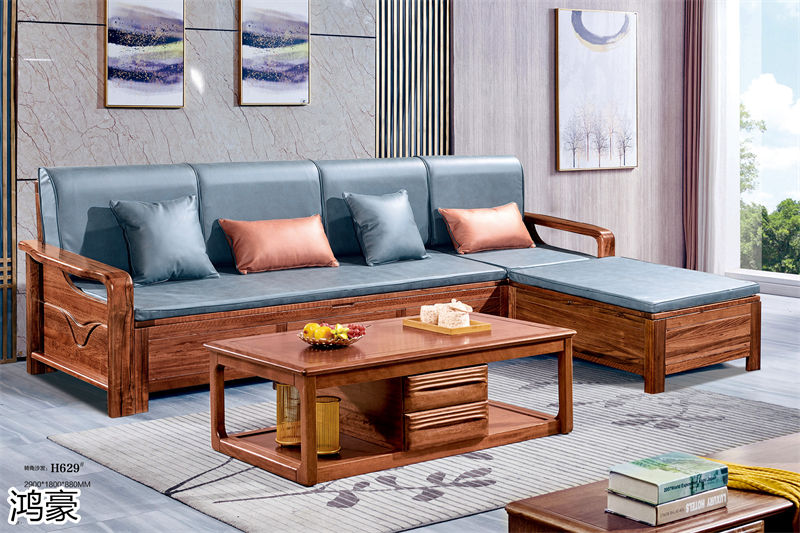 鴻豪家具 時尚輕奢實木軟靠床、實木家具