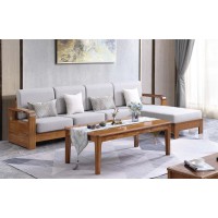 匯壹尊品烏金木家具：9903#轉角沙發（厚墊）