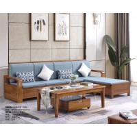 匯壹尊品烏金木家具：9903#轉角沙發（高箱）