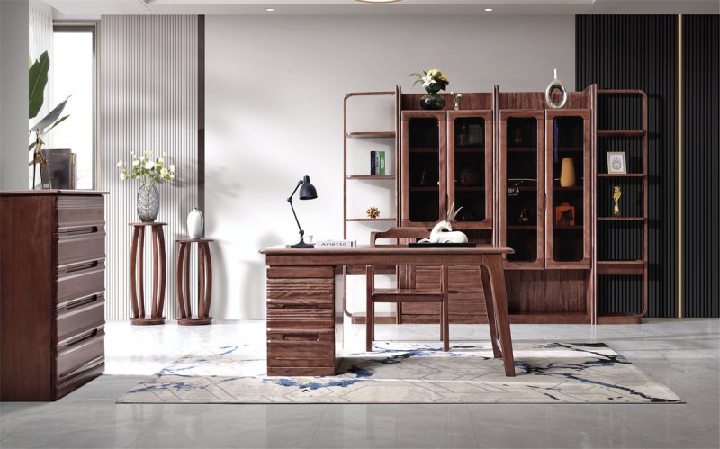 HS201#書(shū)桌、HS55#書(shū)椅、HS222#書(shū)柜邊架、HS220#書(shū)柜、HS221#書(shū)柜