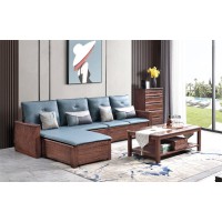 南喜紫金檀木家具：HK110#轉(zhuǎn)角沙發(fā)（高箱）