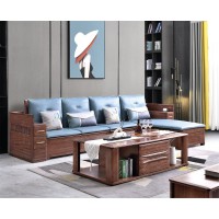 南喜紫金檀木家具：HK111#轉(zhuǎn)角沙發(fā)（高箱）