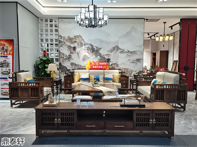 鼎泰軒&middot;約梵 新中式白蠟木家具展廳實拍