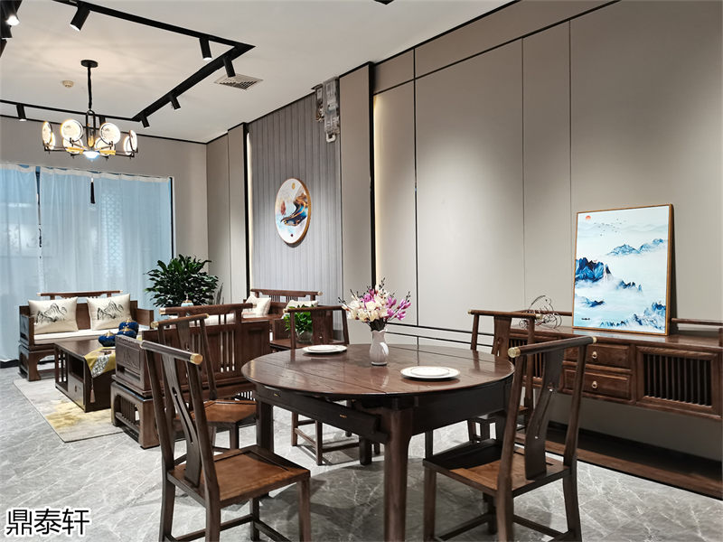 鼎泰軒&middot;約梵 新中式白蠟木家具展廳實拍