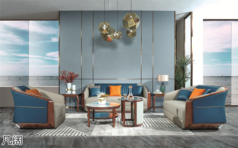 錦輝盛景凡闊意式輕奢極簡(jiǎn)風(fēng)格黃玫瑰家具