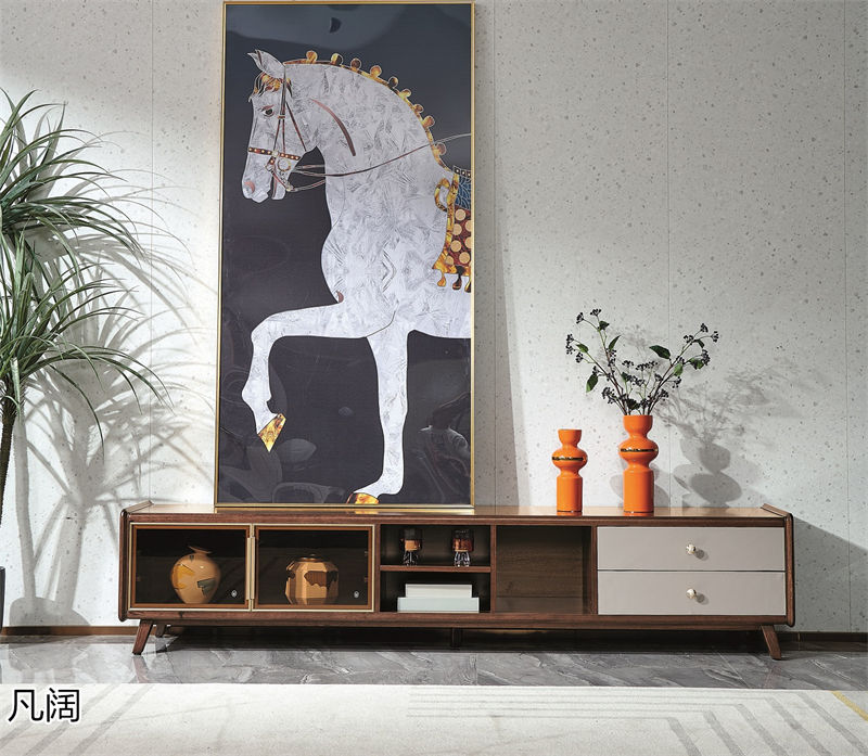 錦輝盛景凡闊意式輕奢極簡(jiǎn)風(fēng)格黃玫瑰家具