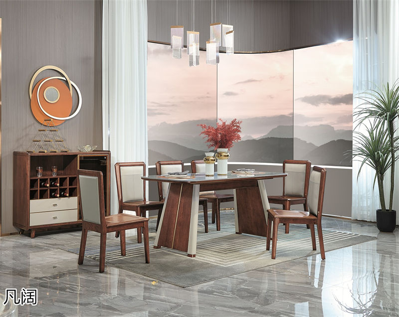 錦輝盛景凡闊意式輕奢極簡(jiǎn)風(fēng)格黃玫瑰家具