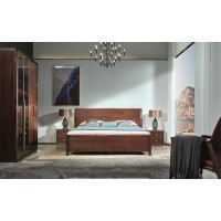 凡闊意式輕奢極簡家具：W2116 大床