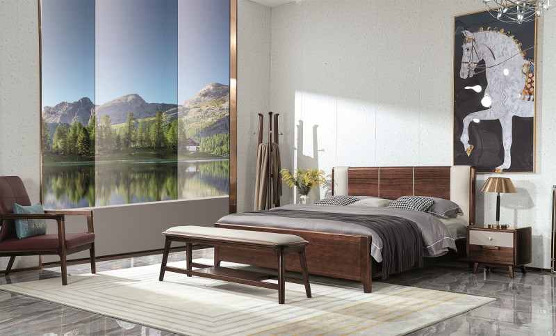 凡闊意式輕奢極簡(jiǎn)家具：W2112 大床