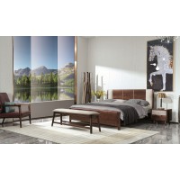 凡闊意式輕奢極簡家具：W2112 大床