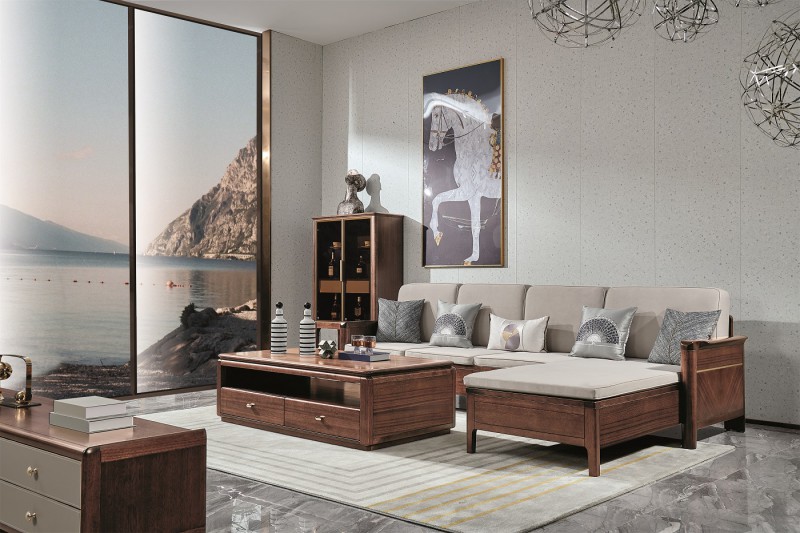 凡闊意式輕奢極簡家具：K2211 轉(zhuǎn)角沙發(fā)