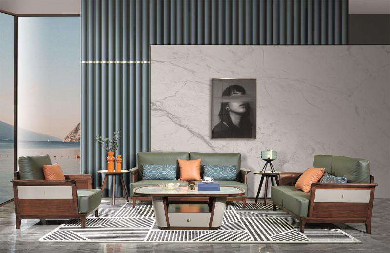 凡闊意式輕奢極簡家具：K2213 1+2+3沙發