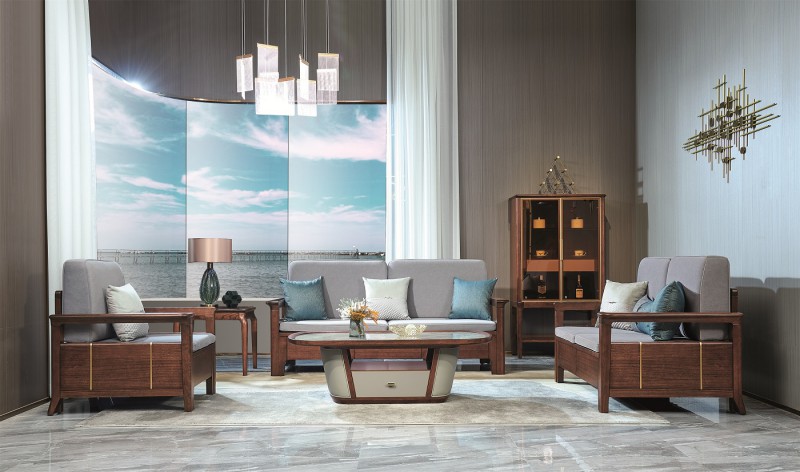 凡闊意式輕奢極簡家具：K2212 1+2+3沙發(fā)