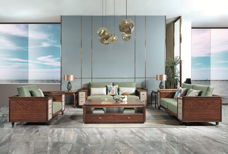 凡闊意式輕奢極簡家具：K2219 1+2+3沙發