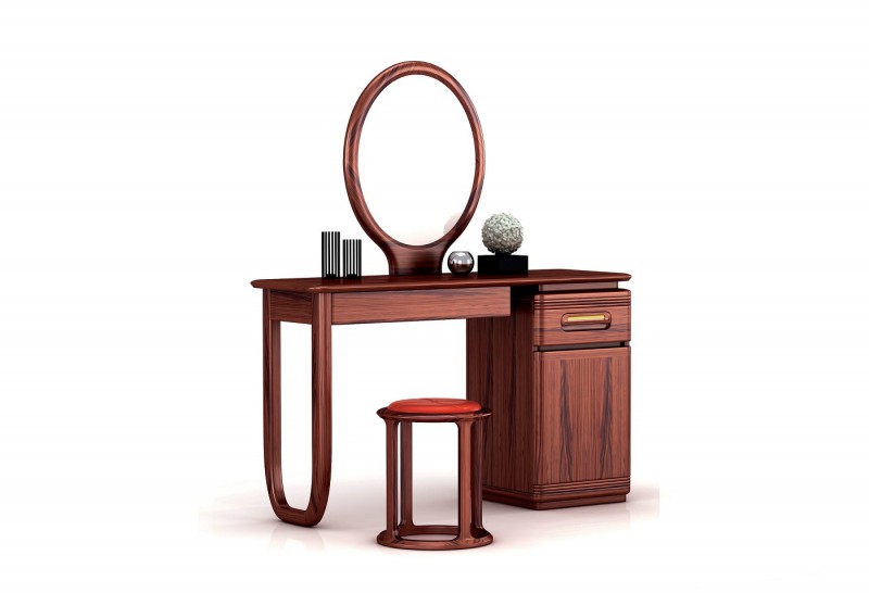 華夏國康卡迪婭輕奢極簡黃檀木家具：K002梳妝臺