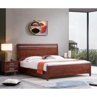 華夏國康卡迪婭輕奢極簡黃檀木家具：K2003大床