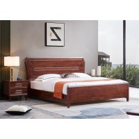 華夏國康卡迪婭輕奢極簡黃檀木家具：K2002大床