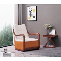 華夏國康卡迪婭輕奢極簡黃檀木家具：K013圍椅、K303方幾