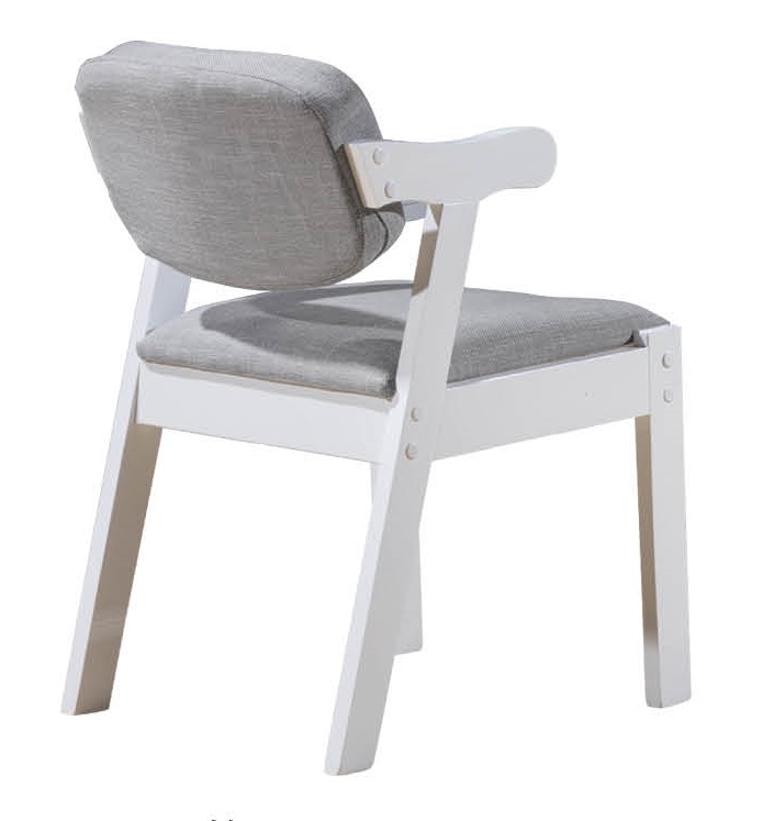 朵兒樂園青少年兒童家具：軟包書椅001#白