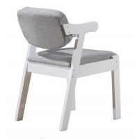 朵兒樂園青少年兒童家具：軟包書椅001#白