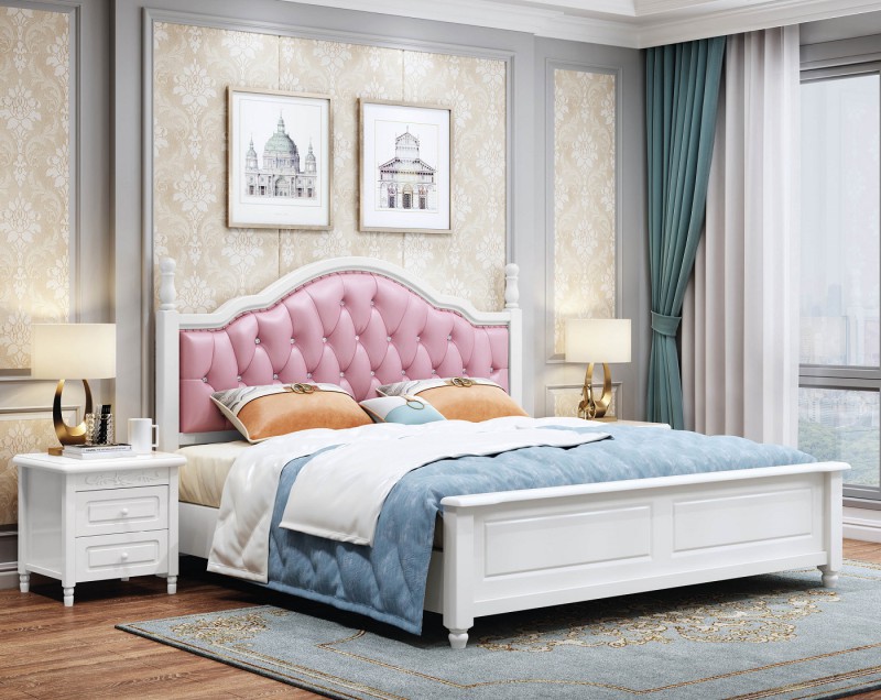 朵兒樂園青少年兒童家具：床816#（粉皮）